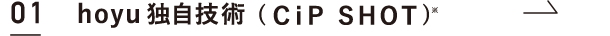 hoyu独自技術(CiP SHOT)※