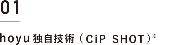 01 hoyu独自技術(CiP SHOT)※ 