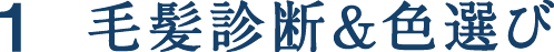毛髪診断&色選び